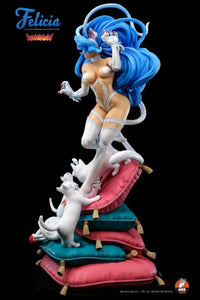 Darkstalkers Felicia (White Ver.) 1/4 Scale Statue - GeekLoveph
