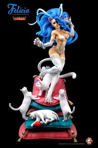 Darkstalkers Felicia (White Ver.) 1/4 Scale Statue - GeekLoveph
