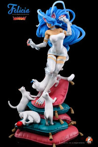 Darkstalkers Felicia (White Ver.) 1/4 Scale Statue - GeekLoveph