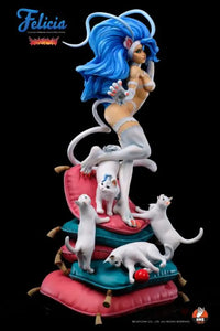Darkstalkers Felicia (White Ver.) 1/4 Scale Statue - GeekLoveph