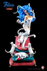 Darkstalkers Felicia (White Ver.) 1/4 Scale Statue - GeekLoveph