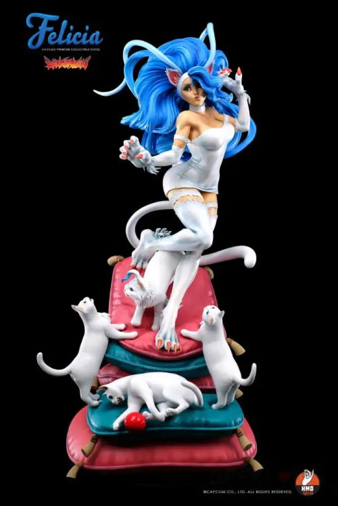 Darkstalkers Felicia (White Ver.) 1/4 Scale Statue - GeekLoveph