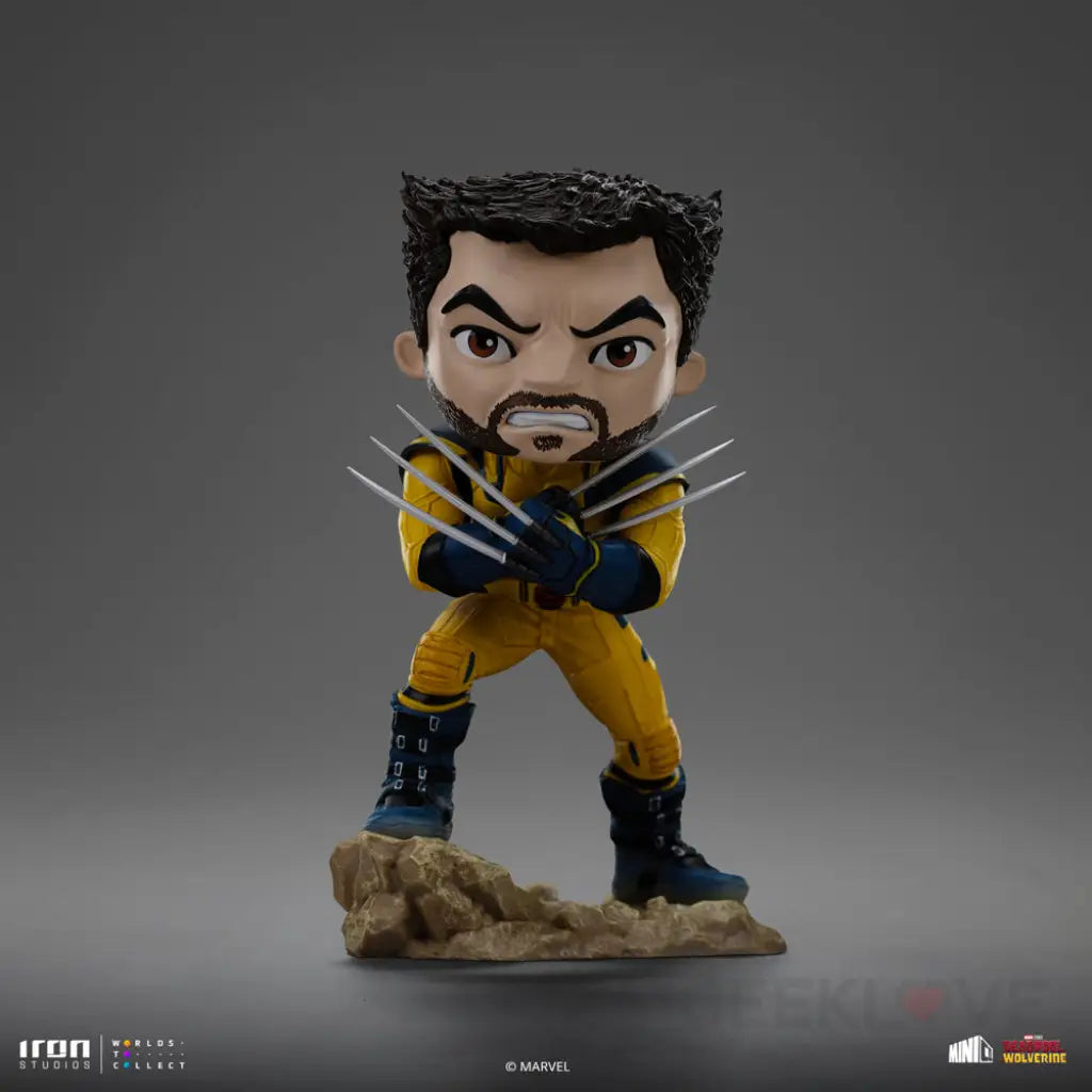 Deadpool & Wolverine MiniCo Deadpool Wolverine and Headpool (Unmasked) Figure Set Mini Co.