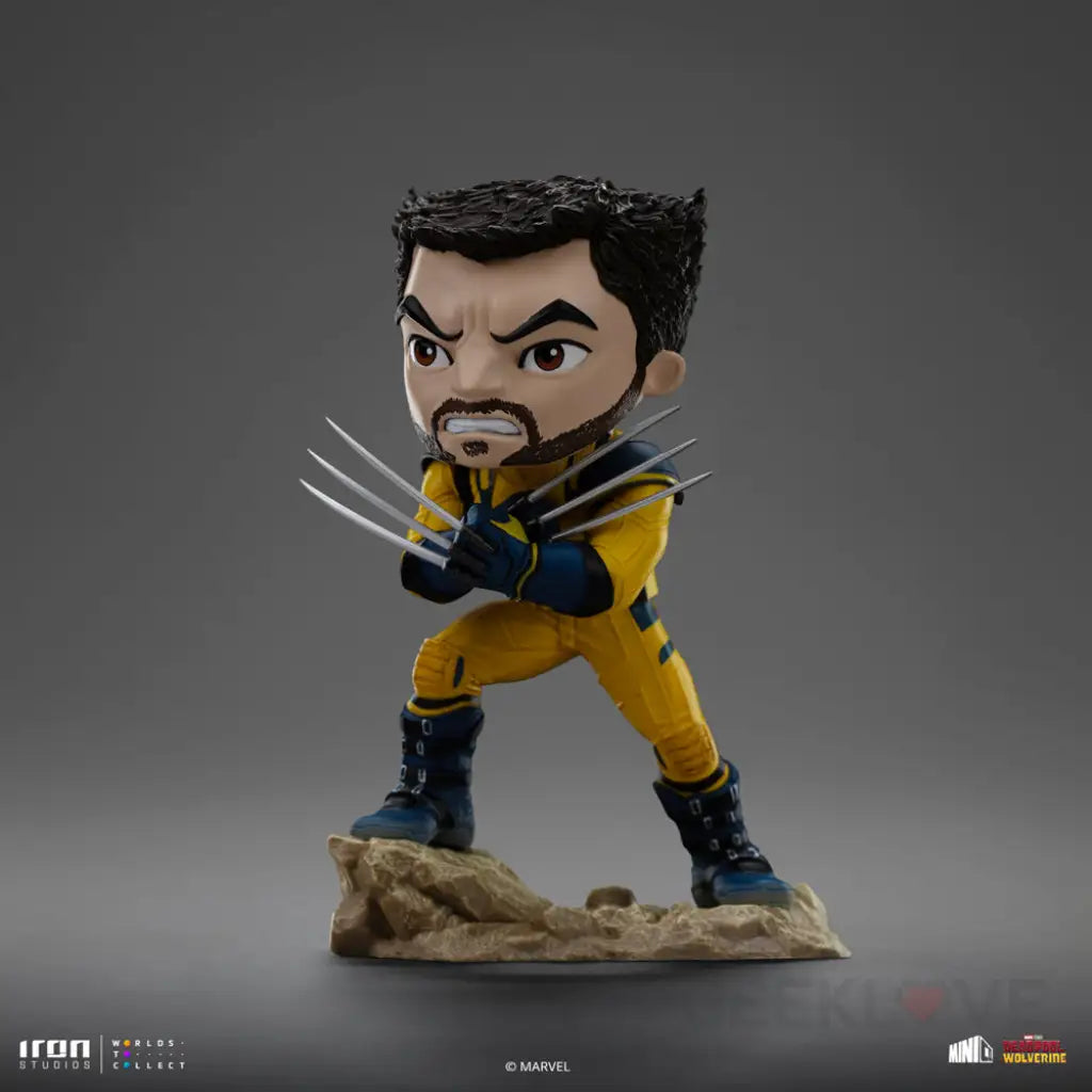 Deadpool & Wolverine MiniCo Deadpool Wolverine and Headpool (Unmasked) Figure Set Mini Co.