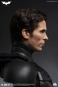 Deluxe Edition Christian Bale 1/1 Bust + The Dark Knight Batman Statue (With Interchangeable Head