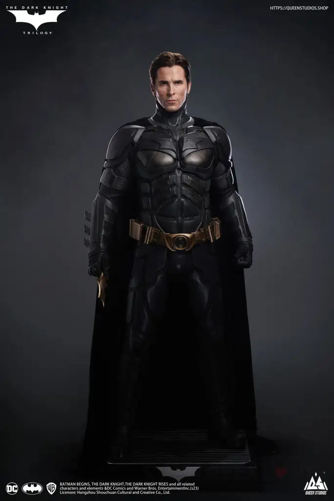 Deluxe Edition Christian Bale 1/1 Bust + The Dark Knight Batman Statue (With Interchangeable Head