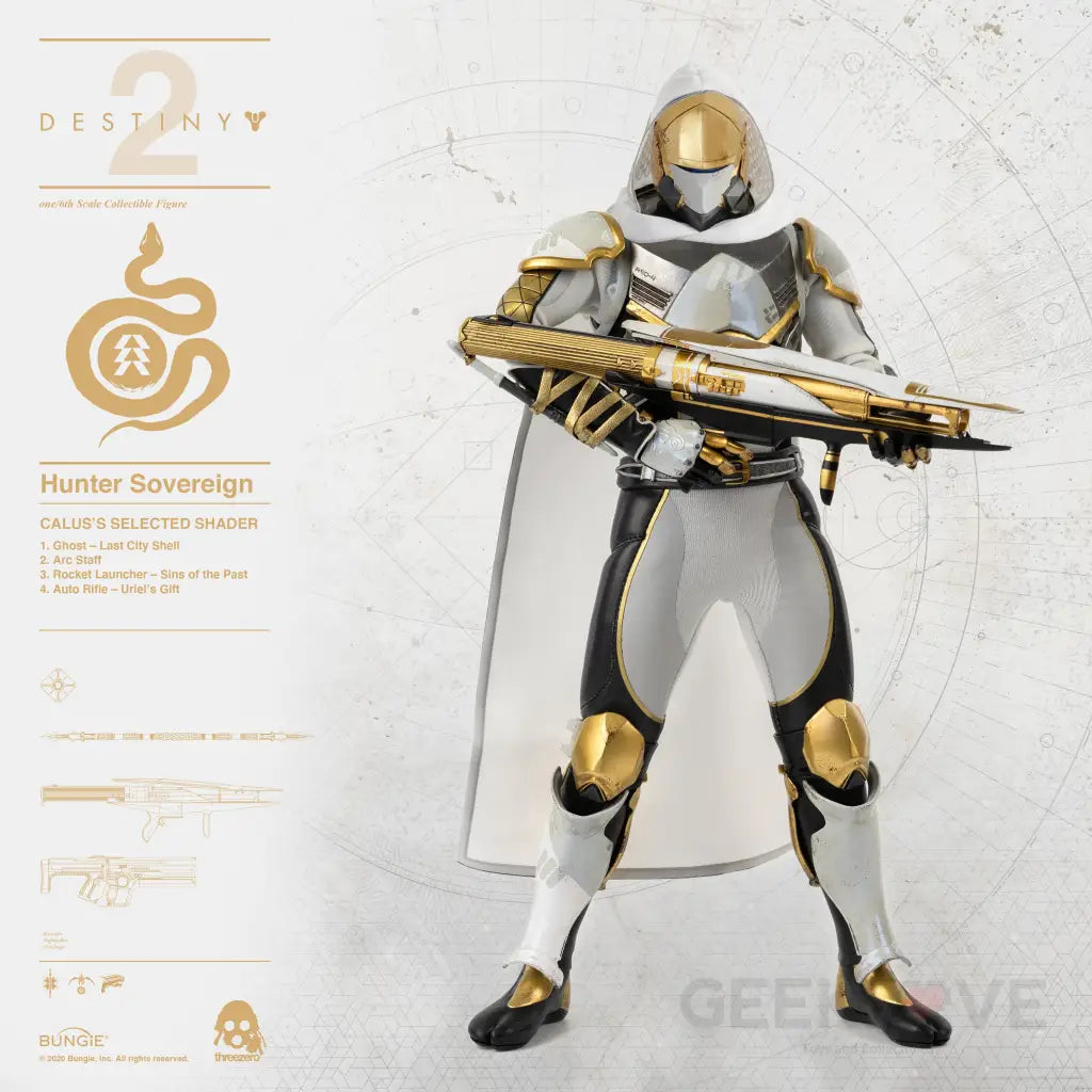 Destiny 2 Hunter Sovereign (Calus's Selected Shader) 1/6 Scale Collectible Figure - GeekLoveph