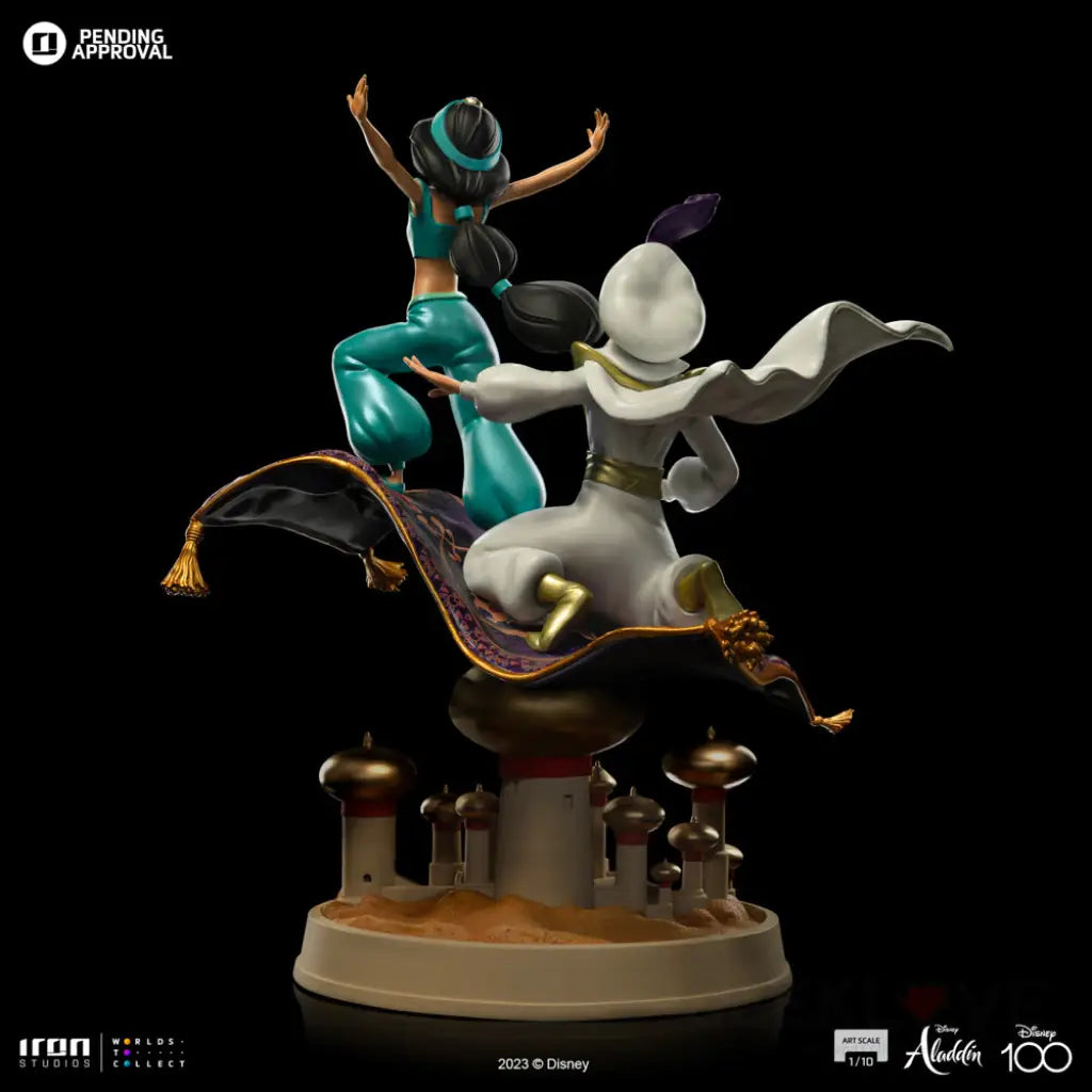 Disney 100Th - Aladdin And Jasmine 1/10 Art Scale Statue Figure