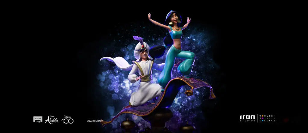 Disney 100Th - Aladdin And Jasmine 1/10 Art Scale Statue Figure