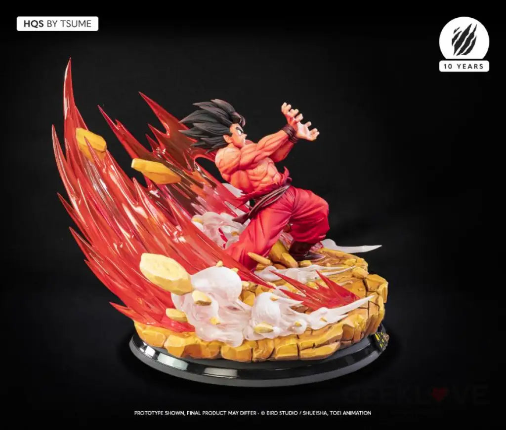 Dragon Ball Z HQS Goku Kaio-ken 1/6 Scale Limited Edition Statue - GeekLoveph
