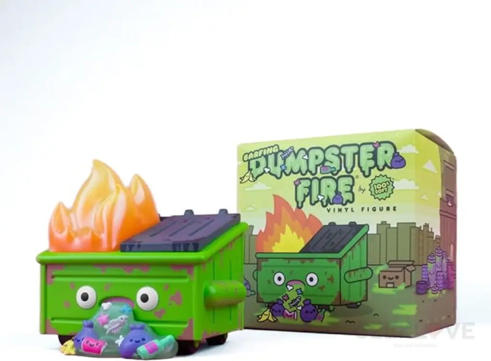 Dumpster Fire Barfing Vinyl Figure Designer/Art Toy