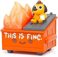 Dumpster Fire This Is Fine Vinyl Figure Art Toy