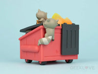 Dumpster Fire Trash Panda Vinyl Figure Designer/Art Toy