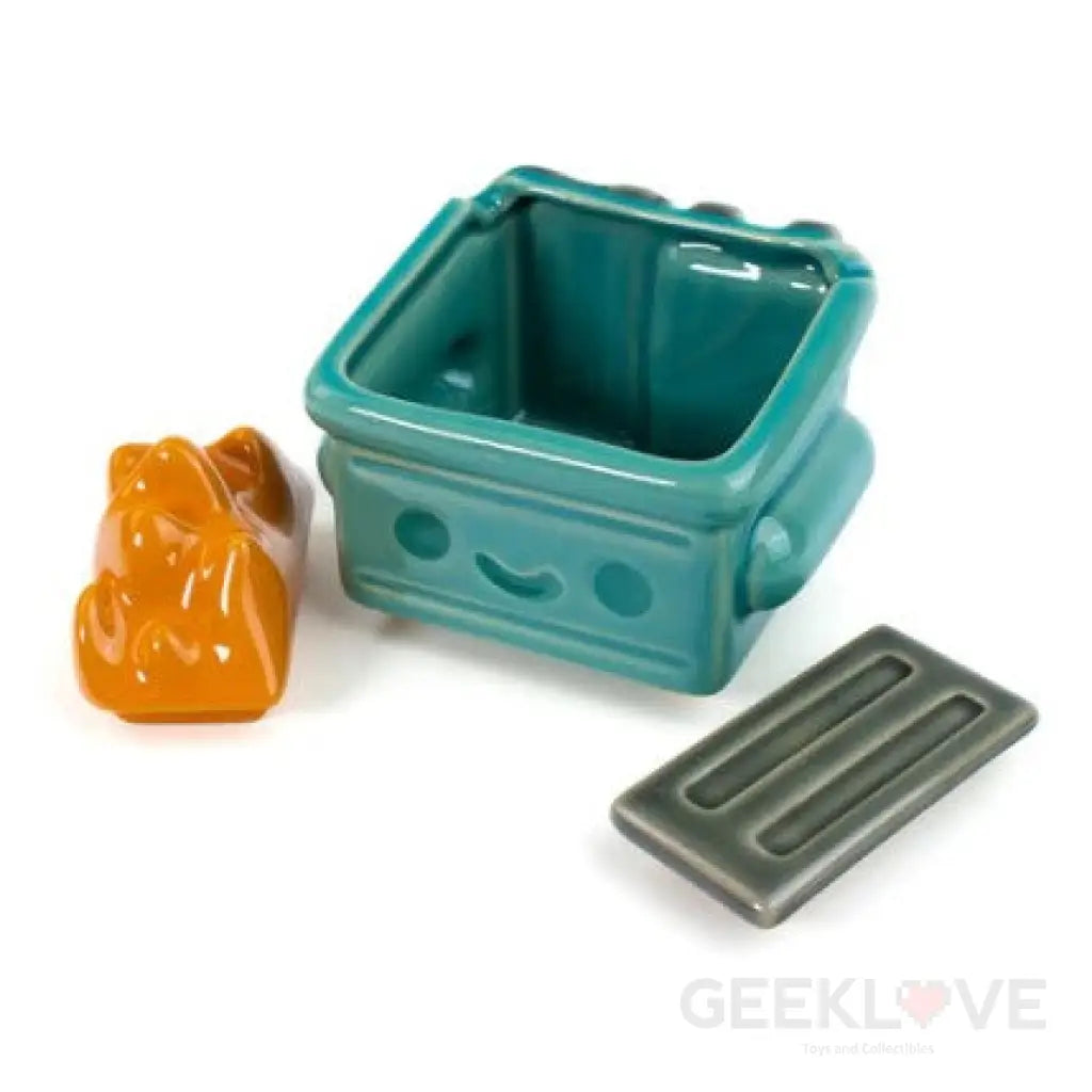 Dumpster Fire Trash Stash Ceramic Figure Designer/Art Toy