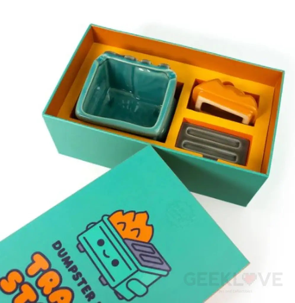 Dumpster Fire Trash Stash Ceramic Figure Designer/Art Toy