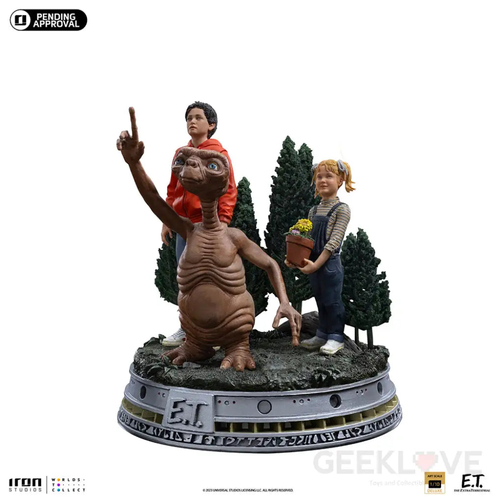 E.t. Elliot And Gertie Deluxe Art Scale 1/10 Figure