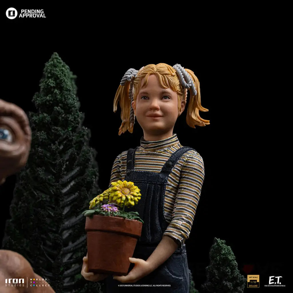 E.t. Elliot And Gertie Deluxe Art Scale 1/10 Figure