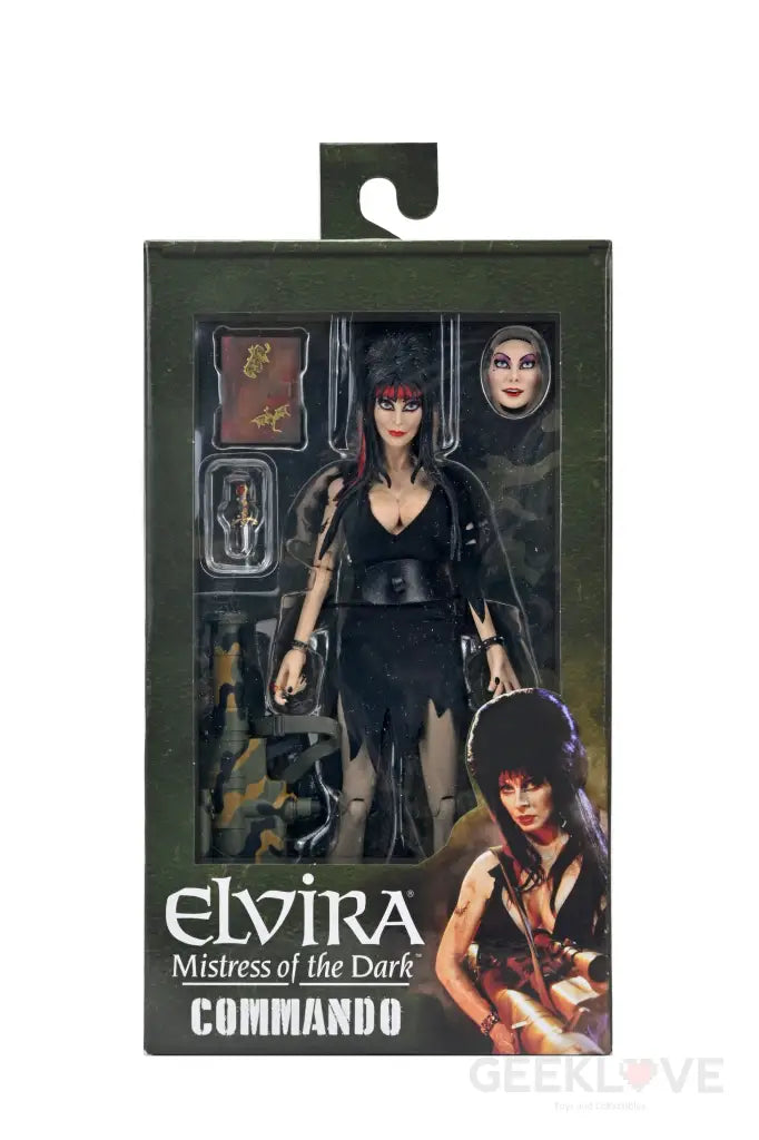 Elvira 8in Commando Elvira Action figure