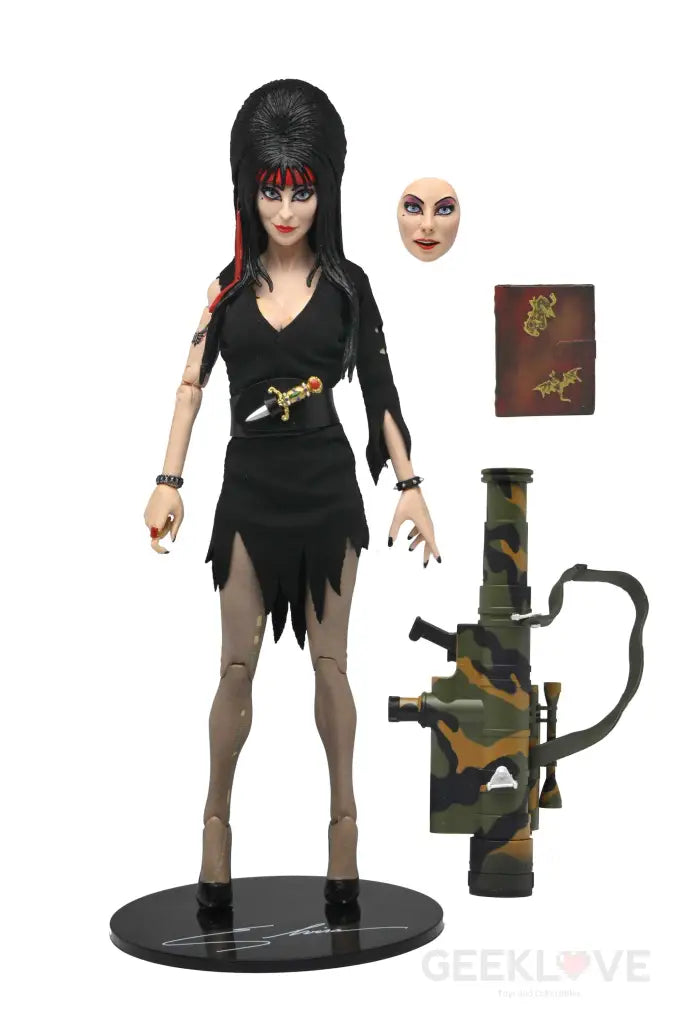 Elvira 8in Commando Elvira Action figure