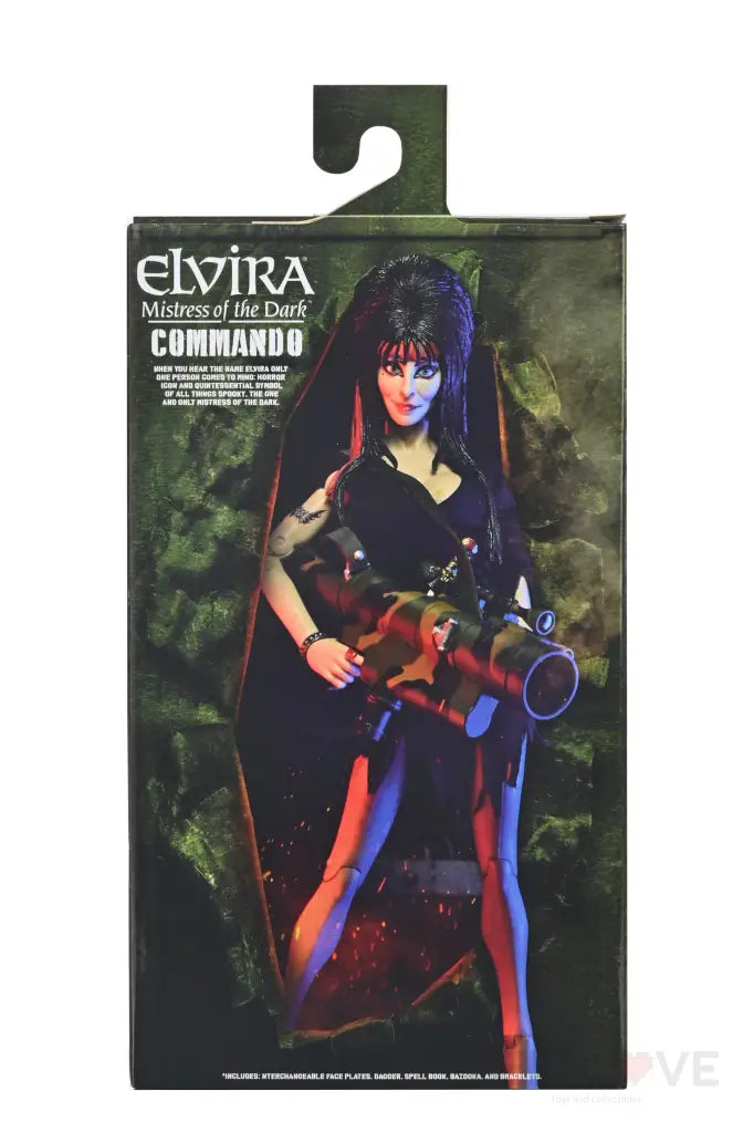 Elvira 8in Commando Elvira Action figure