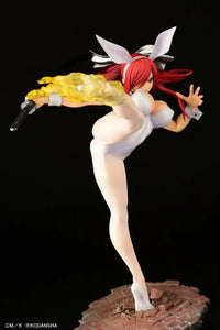 Erza Scarlet High Kick Ver. White Bunny Scale Figure