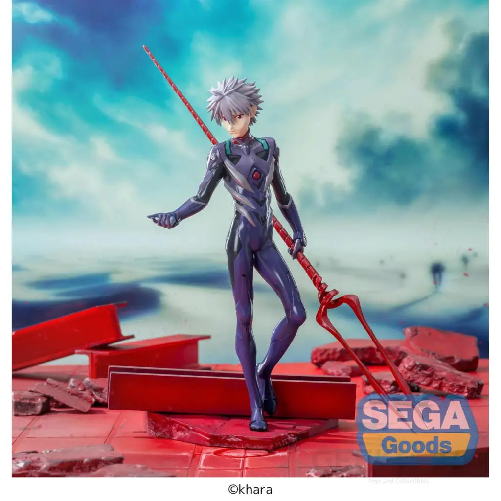 EVANGELION: 3.0 + 1.0 Thrice Upon a Time Luminasta Kaworu Nagisa x Spear of Longinus Prize Figure