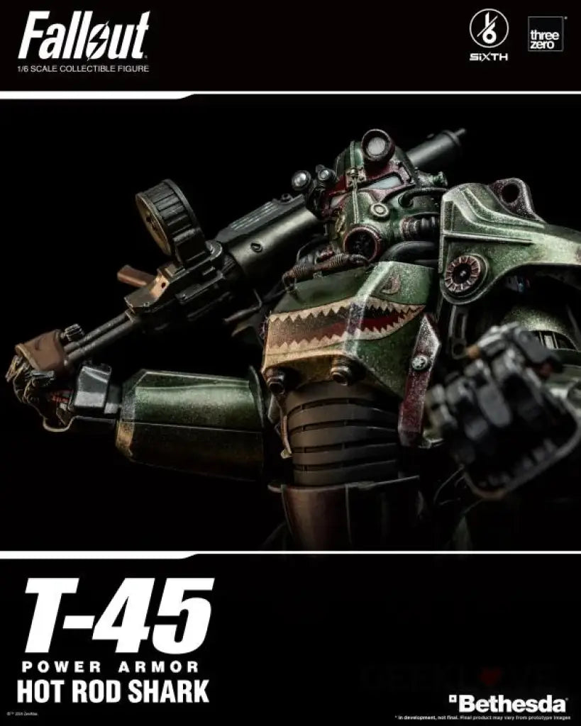 Fallout T - 45 Hot Rod Shark Power Armor 1/6 Scale Action Figure