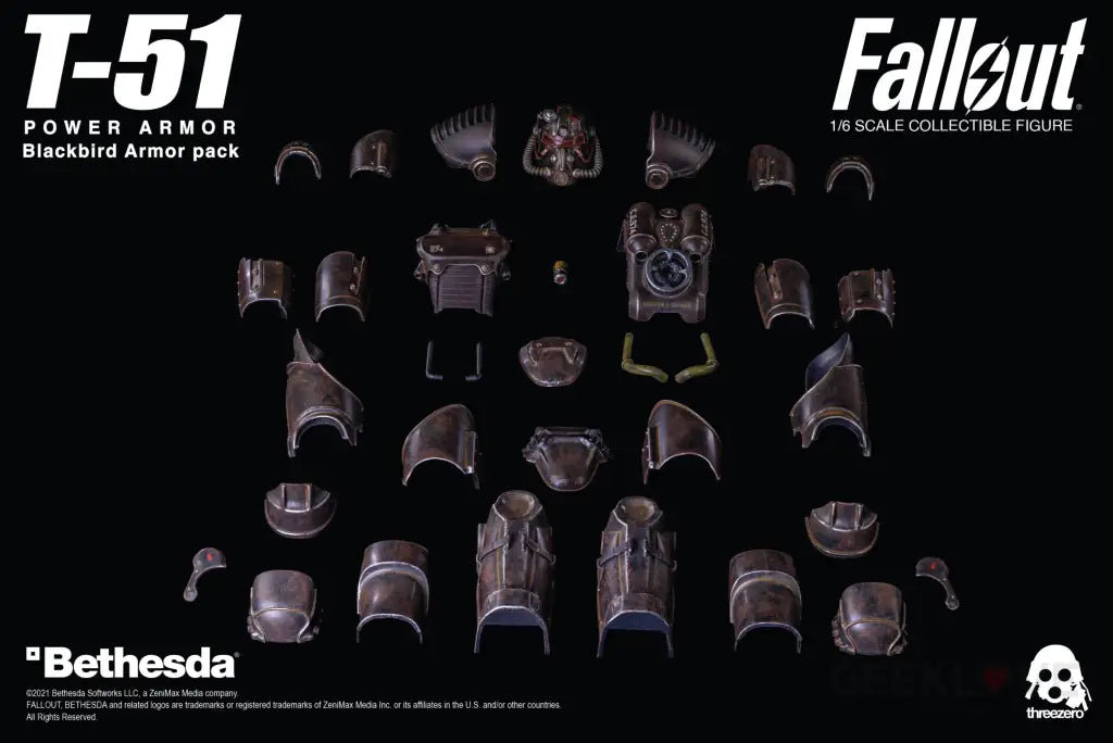 Fallout T-51 Blackbird 1/6 Scale Power Armor Pack - GeekLoveph