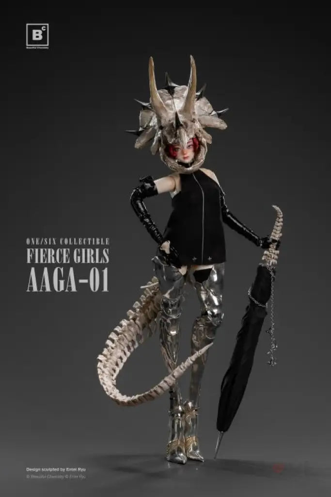 Fierce Girls Series Bone Girl / Triceratops Pre Order Price Scale Figure