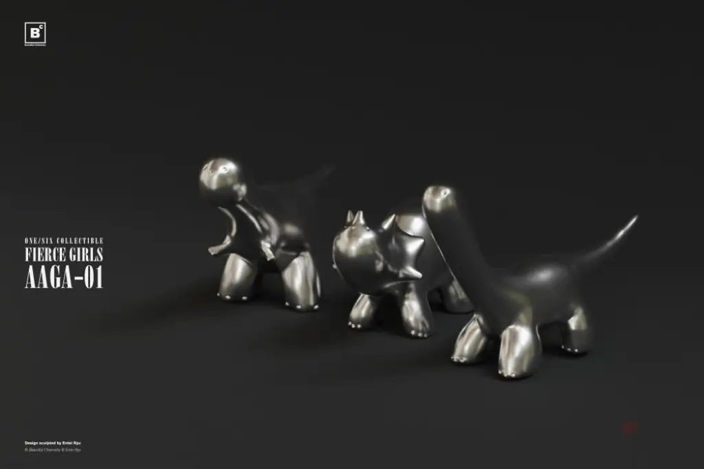 Fierce Girls Series Bone Girl / Triceratops Scale Figure