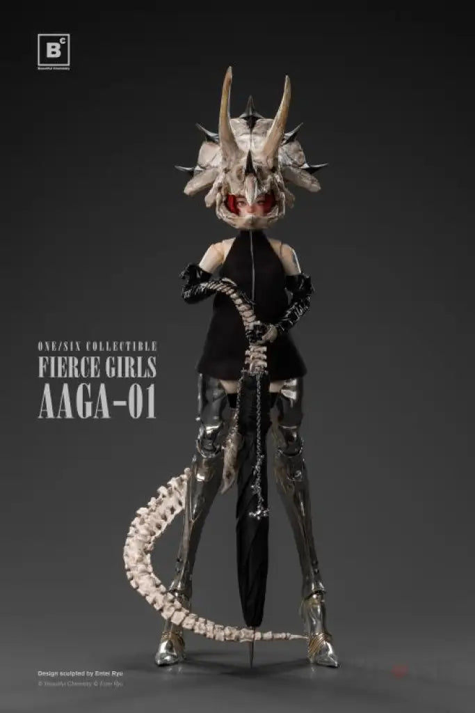 Fierce Girls Series Bone Girl / Triceratops Scale Figure