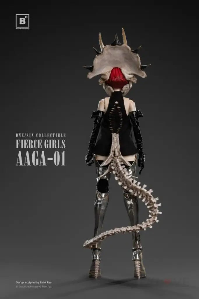 Fierce Girls Series Bone Girl / Triceratops Scale Figure
