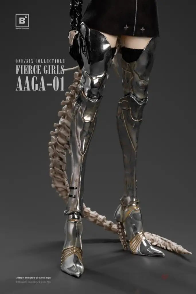 Fierce Girls Series Bone Girl / Triceratops Scale Figure