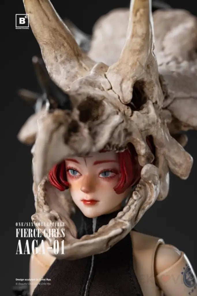 Fierce Girls Series Bone Girl / Triceratops Scale Figure