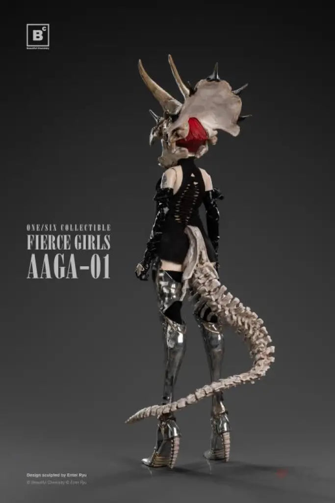 Fierce Girls Series Bone Girl / Triceratops Scale Figure