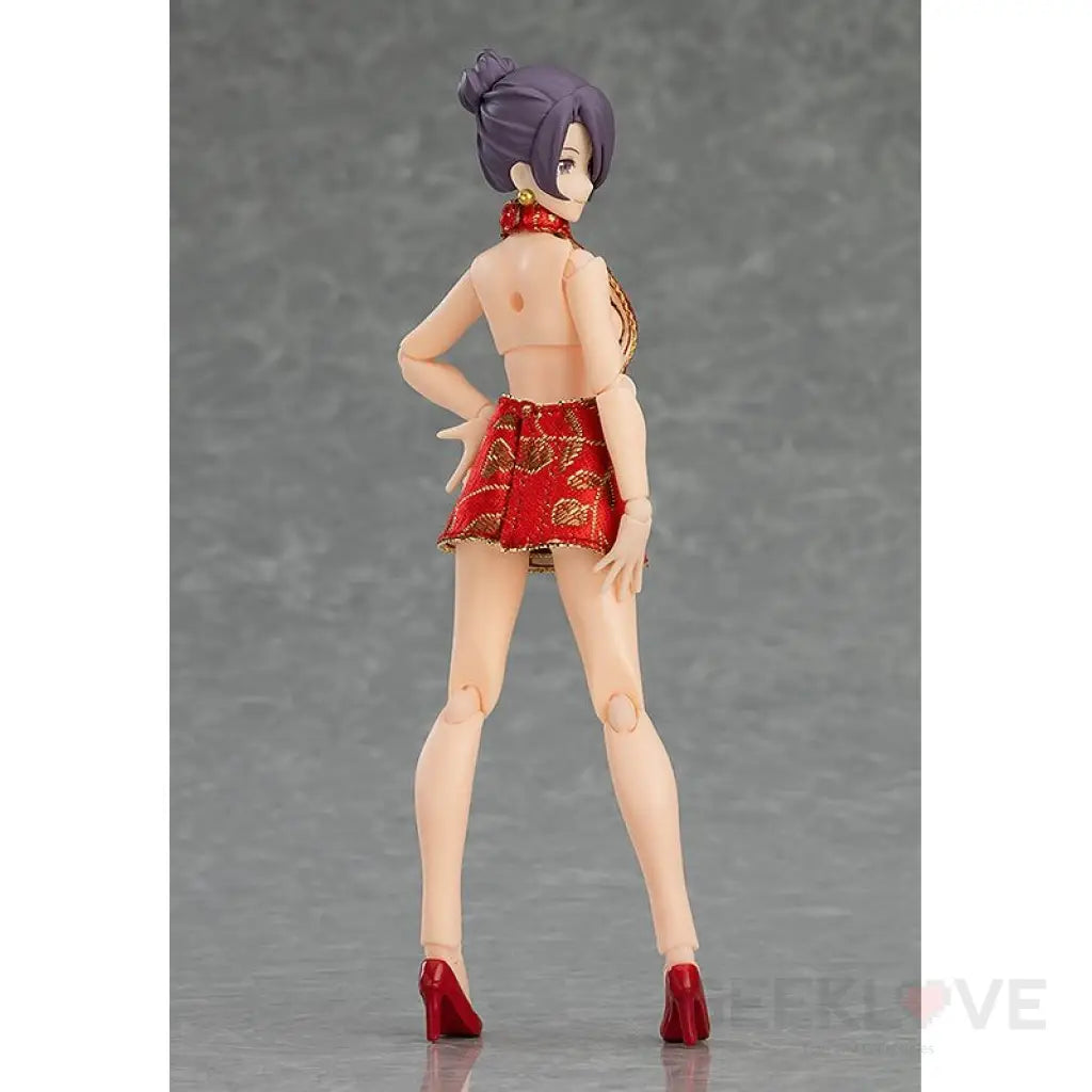 figma Female Body (Mika) with Mini Skirt Chinese Dress Outfit - GeekLoveph