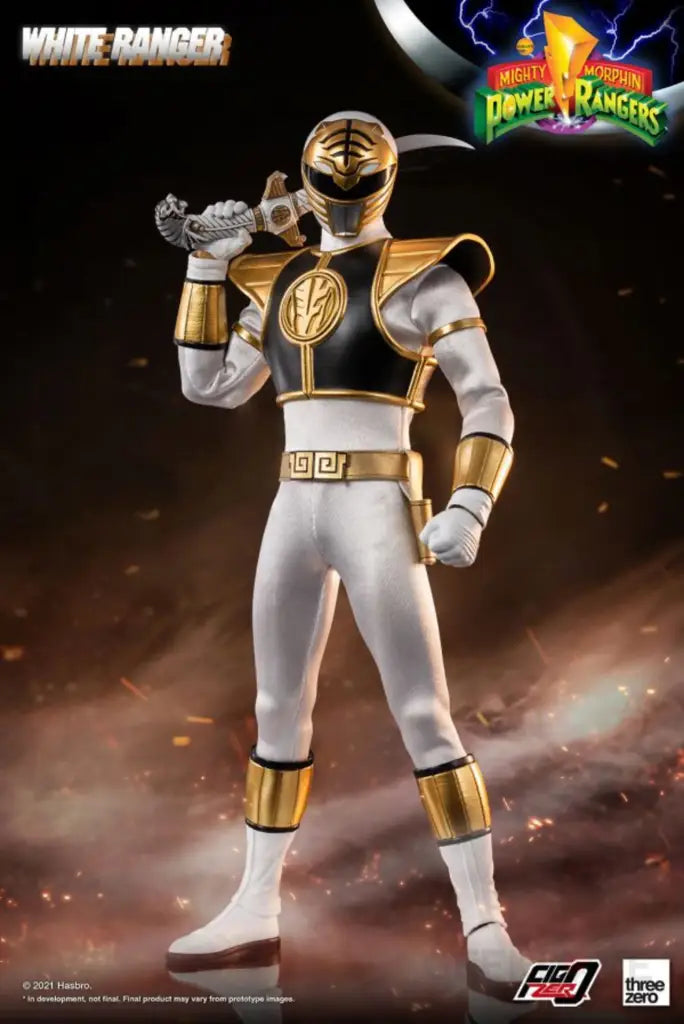 Figzero Mighty Morphin Power Rangers White Ranger 1/6 Action Figure