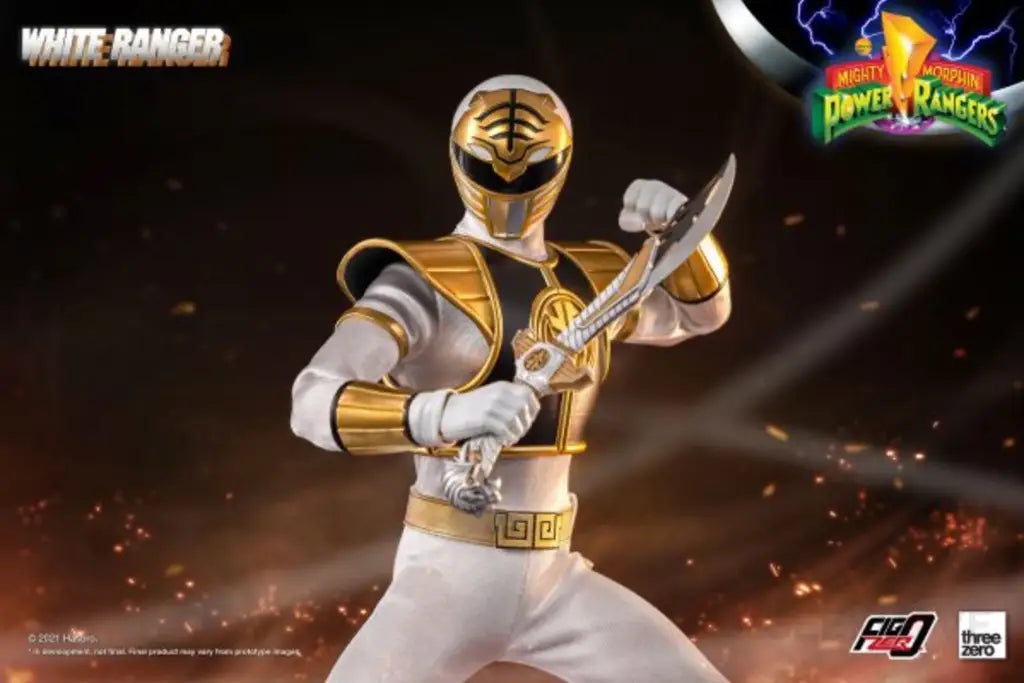 Figzero Mighty Morphin Power Rangers White Ranger 1/6 Action Figure