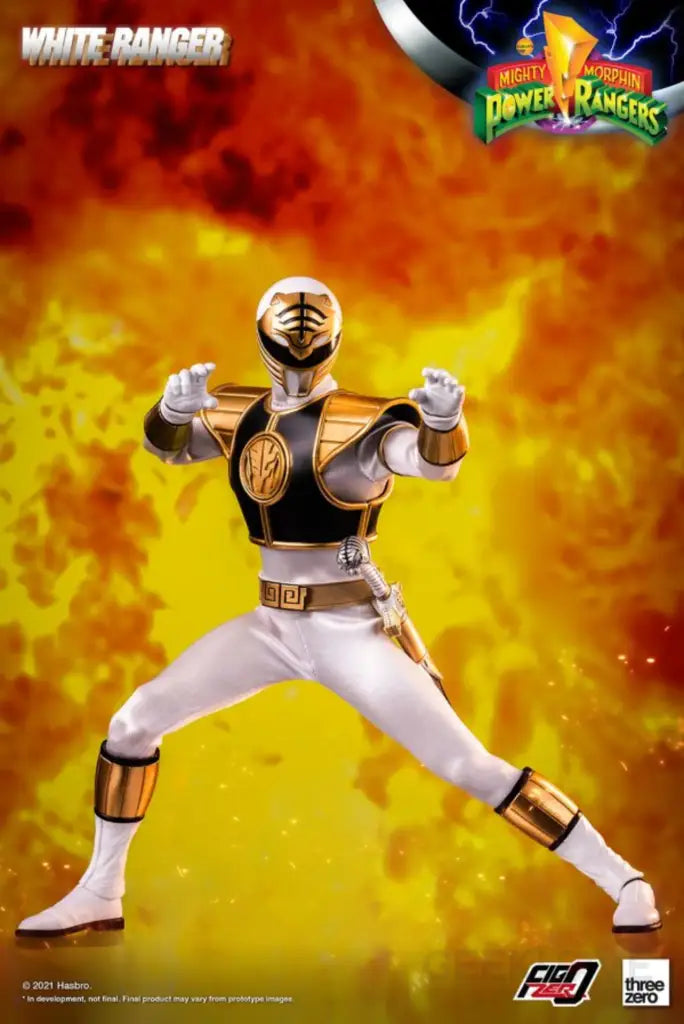 FigZero Mighty Morphin Power Rangers White Ranger 1/6