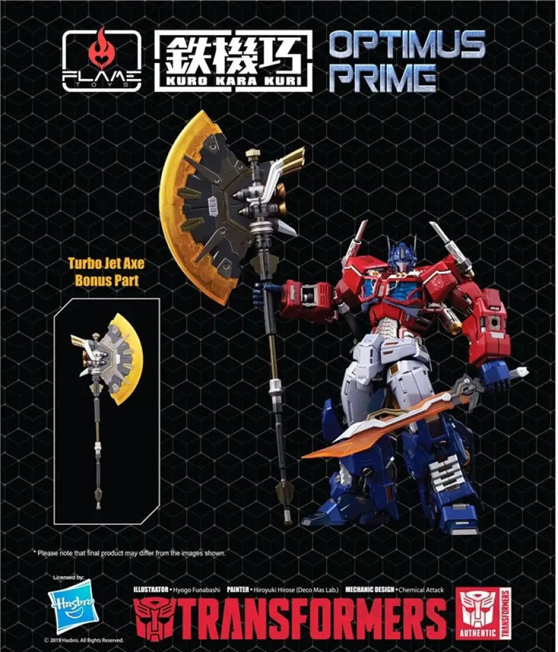 Flame Toys JP: Optimus Prime Diecast Kuro Kara Kuri EX