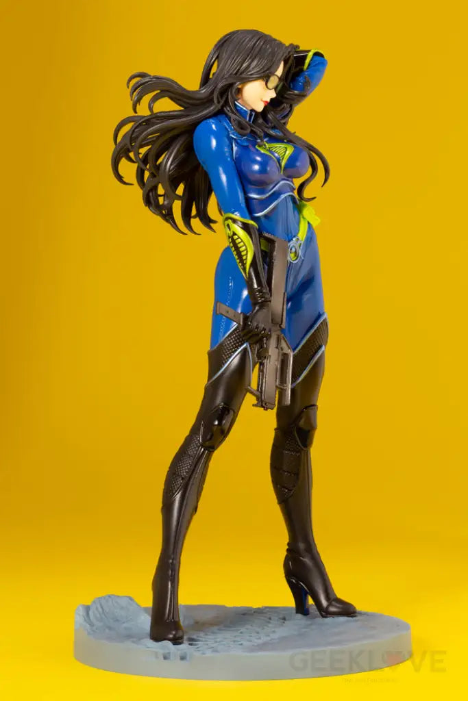 G.I. Joe: Baroness Bishoujo Statue - 25th Anniversary Blue Color - GeekLoveph