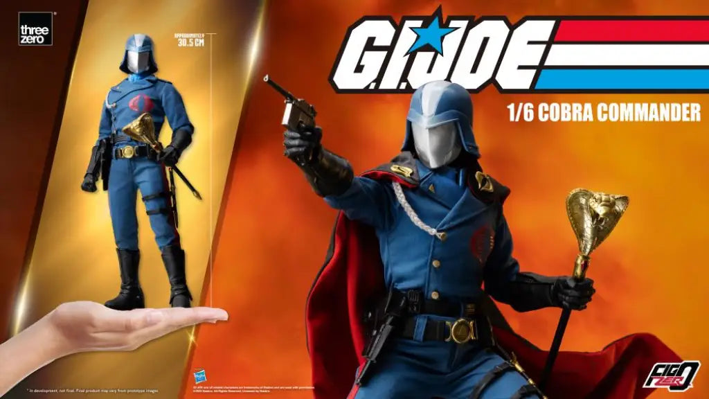 G.i. Joe Figzero Cobra Commander 1/6 Scale Action Figure