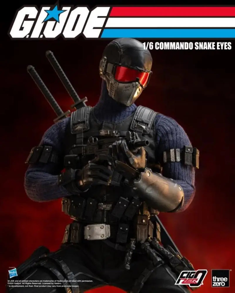 G.I. Joe FigZero Commando Snake Eyes 1/6