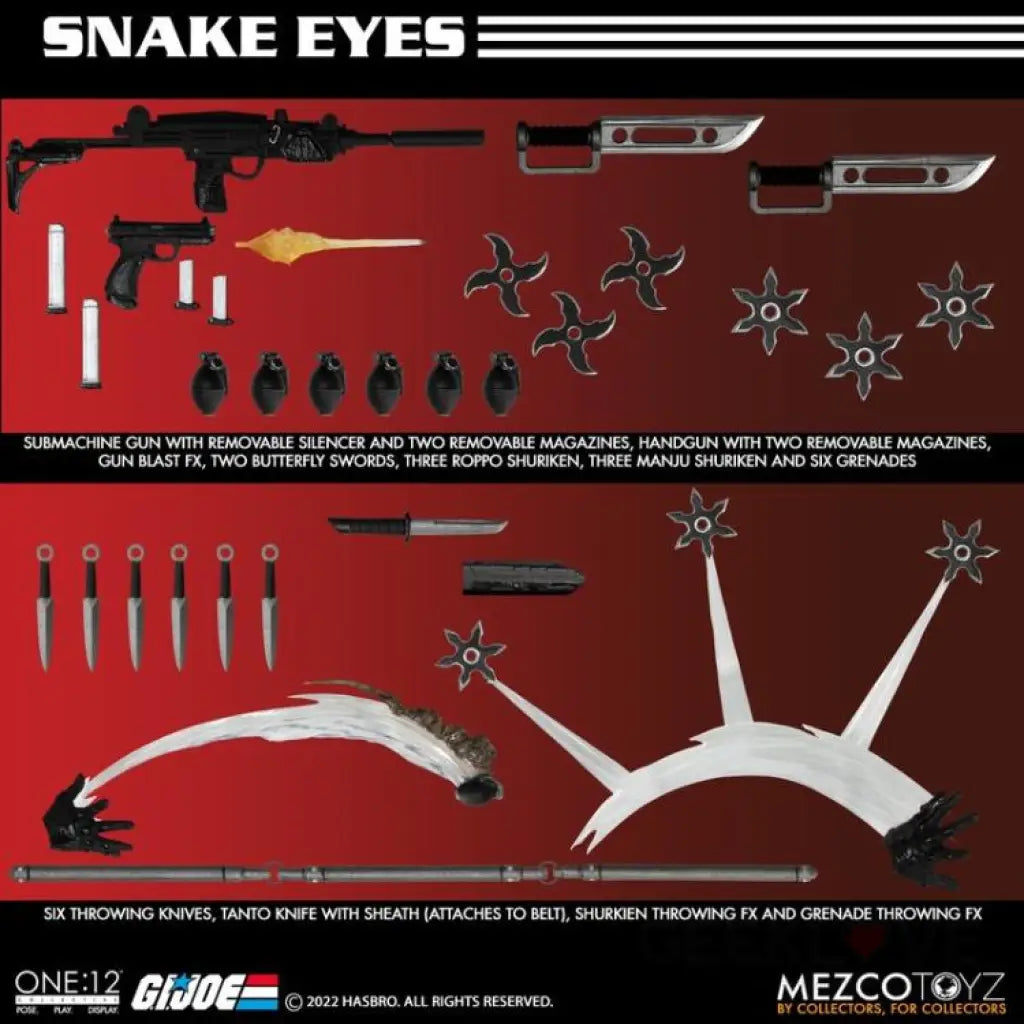 G.I. Joe One:12 Collective Deluxe Snake Eyes - GeekLoveph
