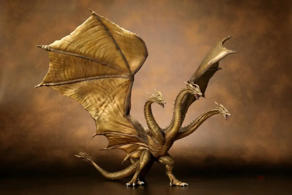 Godzilla: King of the Monsters Hyper Solid Series King Ghidorah Statue - GeekLoveph