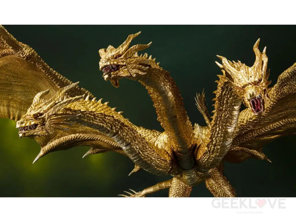 Godzilla: King of the Monsters S.H.MonsterArts King Ghidorah (Special Color Version) - GeekLoveph