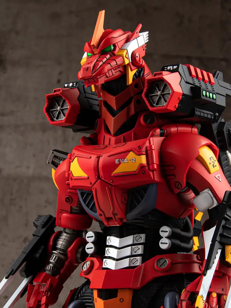 Godzilla vs. Evangelion Mechagodzilla (Type-3 Kiryu EVA Unit-02 Color Ver.) - GeekLoveph
