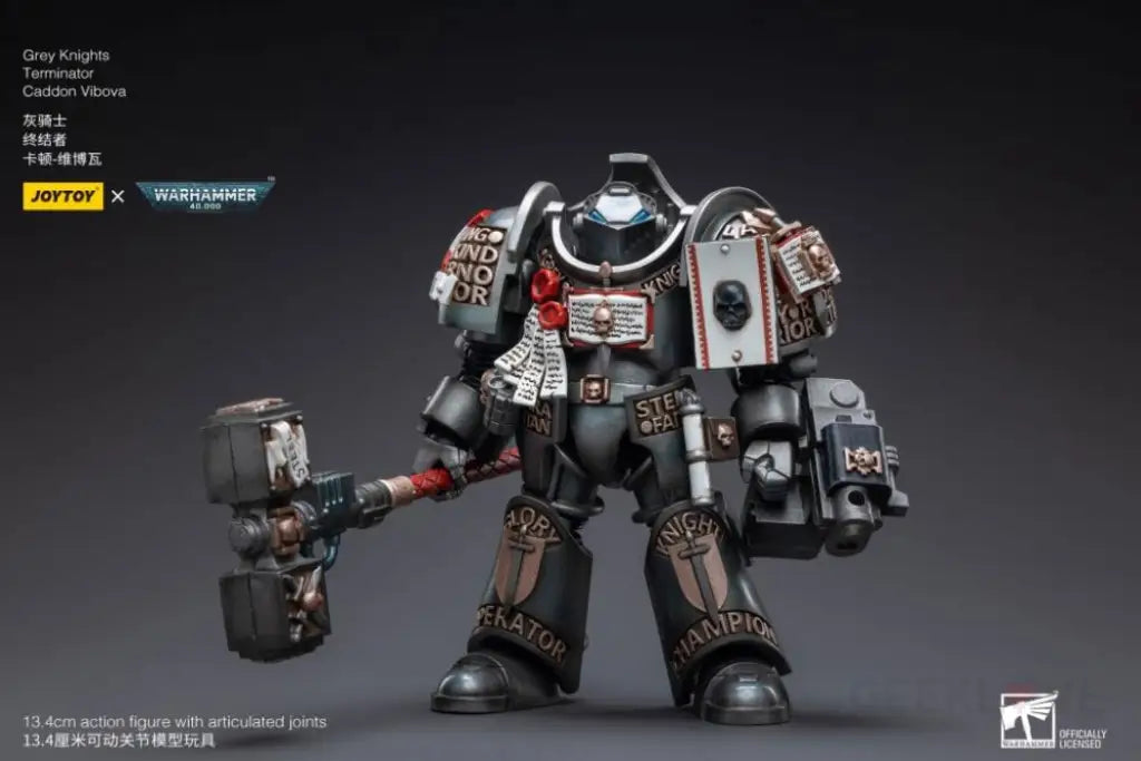 Grey Knights Nemesis Dreadknight With Terminator Caddon Vibova Action Figure