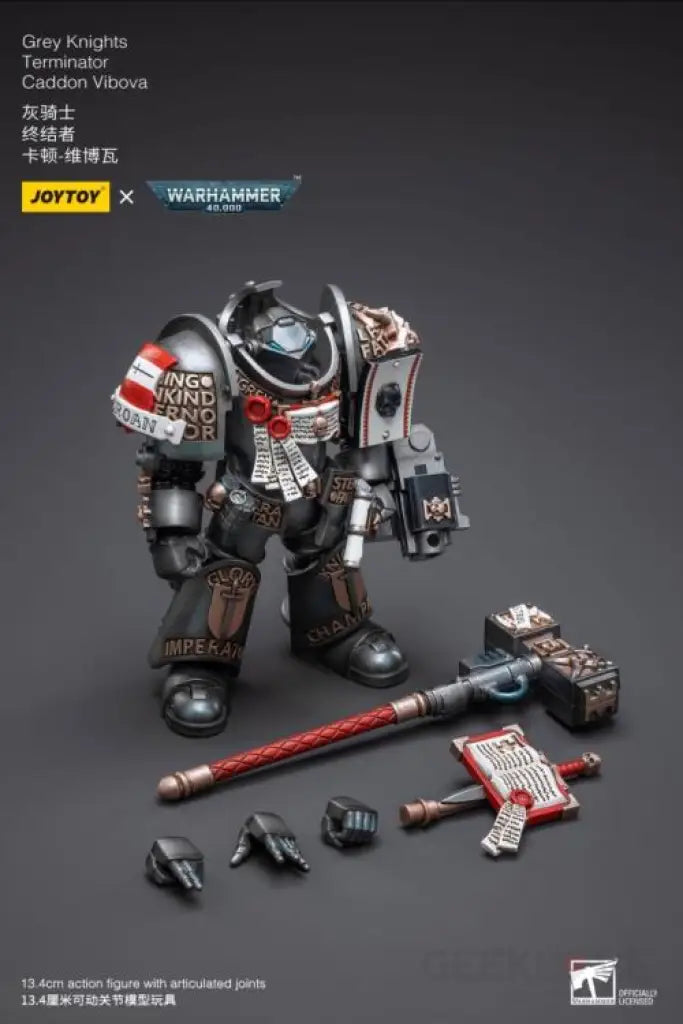 Grey Knights Nemesis Dreadknight With Terminator Caddon Vibova Action Figure