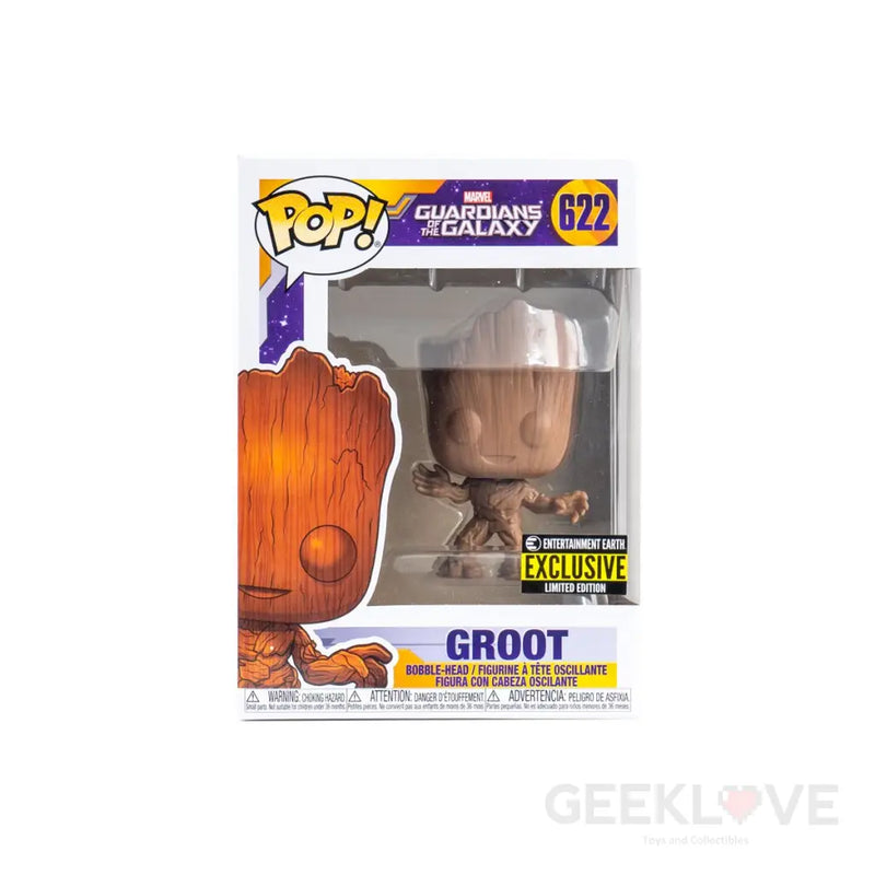 Guardians of the Galaxy Groot Wood Deco Pop! Vinyl Figure US Exclusive